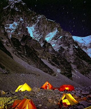 Obóz bazowy pod Mount Everest fotografia Mirosław Wiśniewski